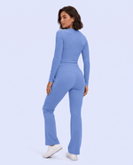 Sculpt Flare Scrub Legging Ceil Blue - Scrubloop