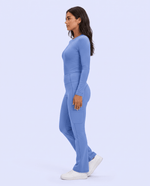 Sculpt Flare Scrub Legging Ceil Blue - Scrubloop