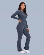 Sculpt Flare Scrub Legging Dark Harbor - Scrubloop
