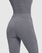 Sculpt Flare Scrub Legging Heather Gray - Scrubloop