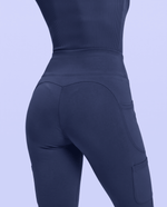Sculpt Flare Scrub Legging Navy - Scrubloop