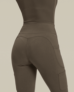 Sculpt Flare Scrub Legging Olive - Scrubloop