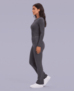 Sculpt Flare Scrub Legging Pewter - Scrubloop