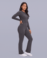 Sculpt Flare Scrub Legging Pewter - Scrubloop