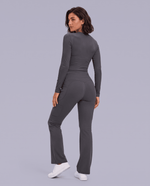 Sculpt Flare Scrub Legging Pewter - Scrubloop