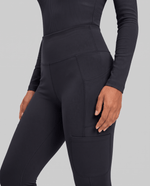Sculpt Skinny Scrub Legging Black - Scrubloop