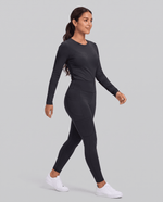 Sculpt Skinny Scrub Legging Black - Scrubloop