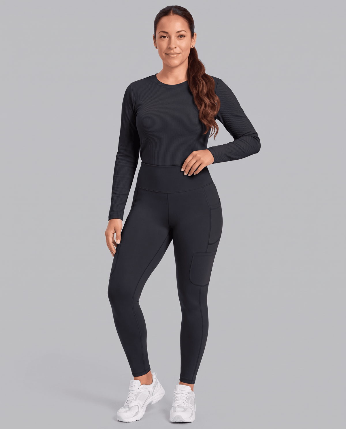 Sculpt Skinny Scrub Legging Black - Scrubloop