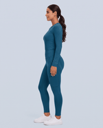 Sculpt Skinny Scrub Legging Caribbean Blue - Scrubloop