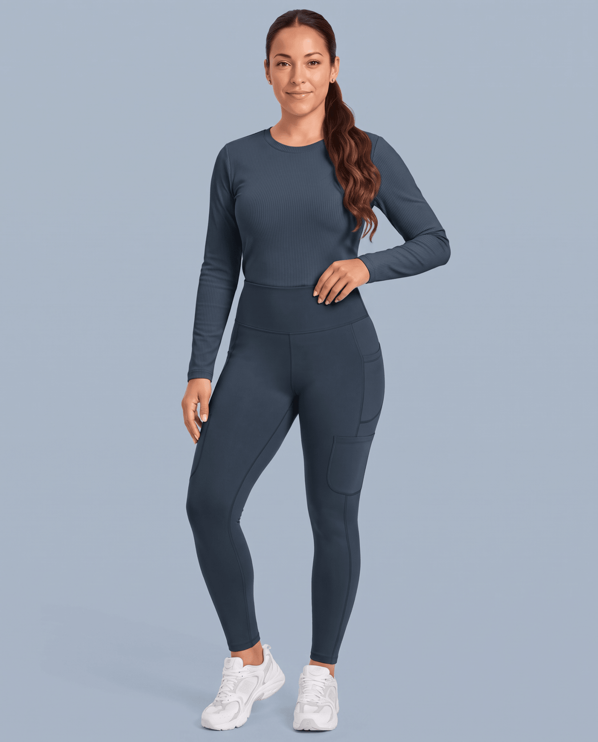 Sculpt Skinny Scrub Legging Dark Harbor - Scrubloop