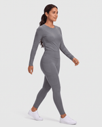 Sculpt Skinny Scrub Legging Heather Gray - Scrubloop
