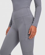 Sculpt Skinny Scrub Legging Heather Gray - Scrubloop