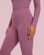 Sculpt Skinny Scrub Legging Mauve - Scrubloop