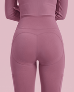 Sculpt Skinny Scrub Legging Mauve - Scrubloop