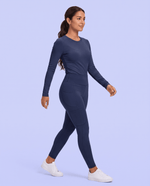 Sculpt Skinny Scrub Legging Navy - Scrubloop