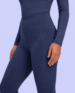 Sculpt Skinny Scrub Legging Navy - Scrubloop