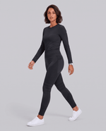 Seamless Sculpt Scrub Legging Black - Scrubloop