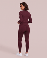 Seamless Sculpt Scrub Legging Burgundy - Scrubloop