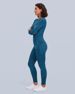 Seamless Sculpt Scrub Legging Caribbean Blue - Scrubloop