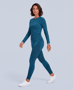 Seamless Sculpt Scrub Legging Caribbean Blue - Scrubloop