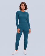 Seamless Sculpt Scrub Legging Caribbean Blue - Scrubloop