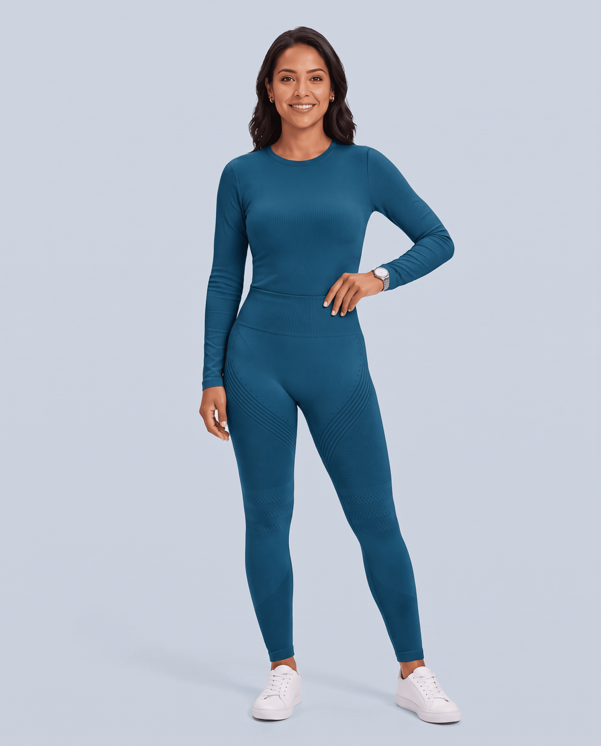 Seamless Sculpt Scrub Legging Caribbean Blue - Scrubloop