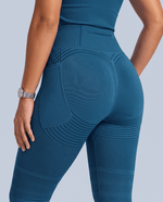 Seamless Sculpt Scrub Legging Caribbean Blue - Scrubloop