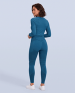 Seamless Sculpt Scrub Legging Caribbean Blue - Scrubloop