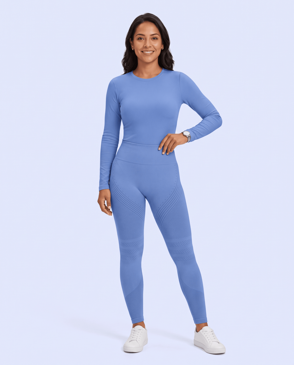 Seamless Sculpt Scrub Legging Ceil Blue - Scrubloop