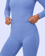 Seamless Sculpt Scrub Legging Ceil Blue - Scrubloop