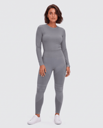 Seamless Sculpt Scrub Legging Heather Gray - Scrubloop