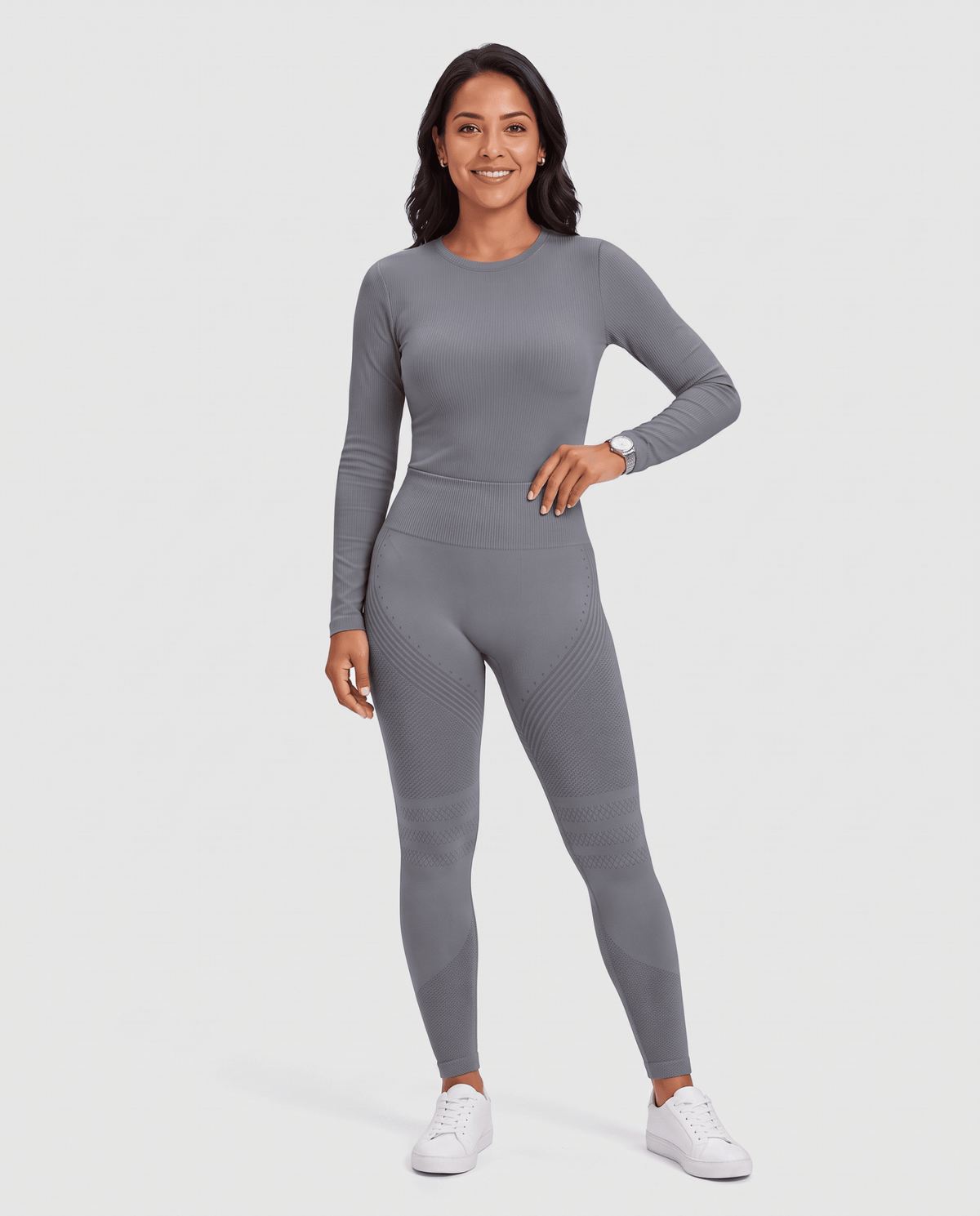 Seamless Sculpt Scrub Legging Heather Gray - Scrubloop