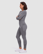 Seamless Sculpt Scrub Legging Heather Gray - Scrubloop