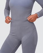 Seamless Sculpt Scrub Legging Heather Gray - Scrubloop