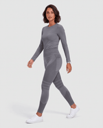 Seamless Sculpt Scrub Legging Heather Gray - Scrubloop