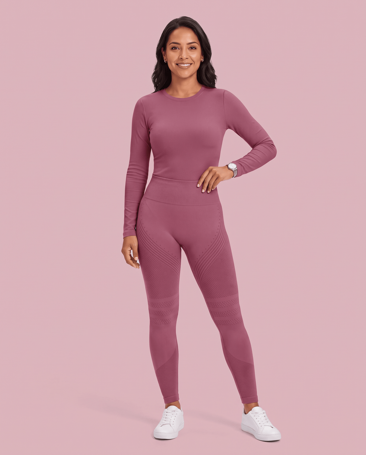 Seamless Sculpt Scrub Legging Mauve - Scrubloop