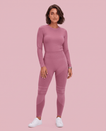 Seamless Sculpt Scrub Legging Mauve - Scrubloop