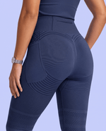 Seamless Sculpt Scrub Legging Navy - Scrubloop