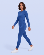 Seamless Sculpt Scrub Legging Royal Blue - Scrubloop