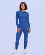 Seamless Sculpt Scrub Legging Royal Blue - Scrubloop