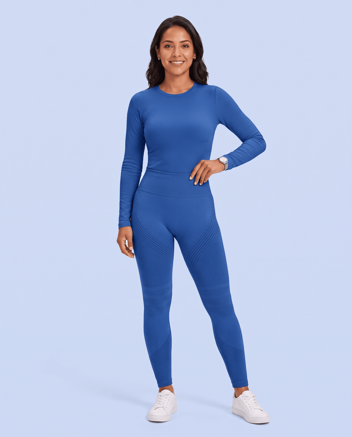 Seamless Sculpt Scrub Legging Royal Blue - Scrubloop