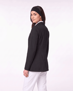 Short Slim Lab Coat Black - Scrubloop