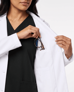 Short Slim Lab Coat White - Scrubloop