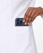 Short Slim Lab Coat White - Scrubloop