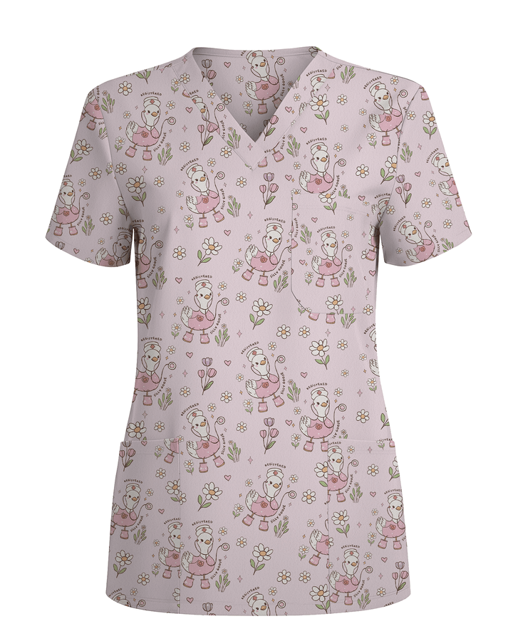 Silly Goose Nurse Life Scrub Top