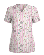 Silly Nurse Goose On The Loose Scrub Top - Scrubloop