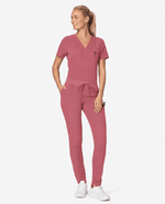 Slim 6-Pocket Pant Berry Spice - Scrubloop