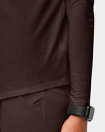 Supersoft Long-Sleeve Underscrub Espresso - Scrubloop
