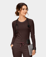 Supersoft Long-Sleeve Underscrub Espresso - Scrubloop