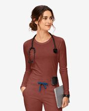 Supersoft Long-Sleeve Underscrub Sienna